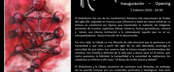 invitación a la exposición simbolismo y el arte e la kabbalah